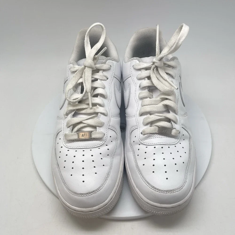 Nike‎ Air Force 1 07 Sneakers Mens 9 CW2288-111 White Leather Casual Shoes